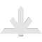 Ekena Millwork Kennewick Architectural Grade PVC Gable Bracket, 48"W x 32"H x 6"D x 6"F, 16/12 Pitch GBP048X32X0606KEN00 - alternate 5
